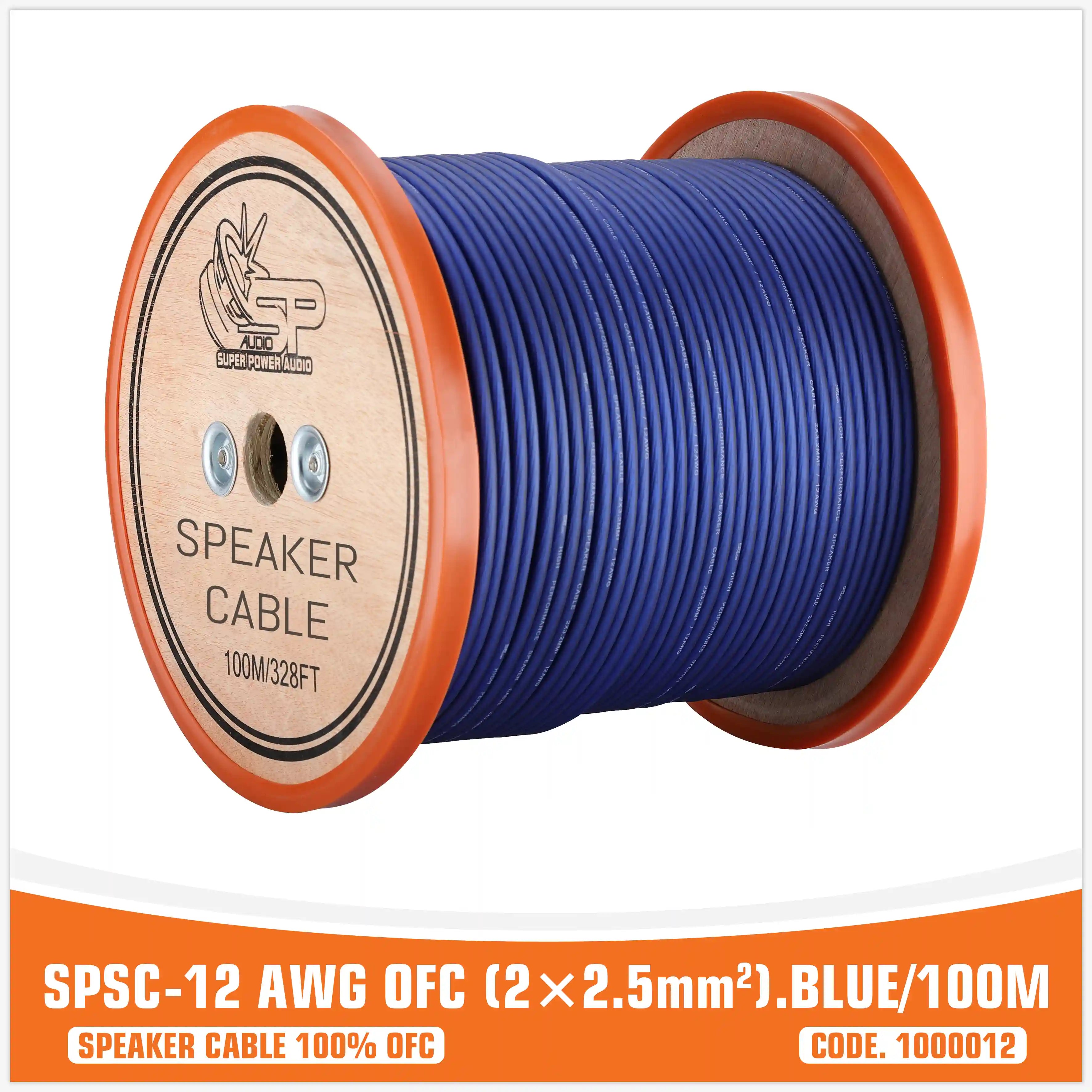 SP 12GA BLUE 100% OFC (100M/SPOOL)
