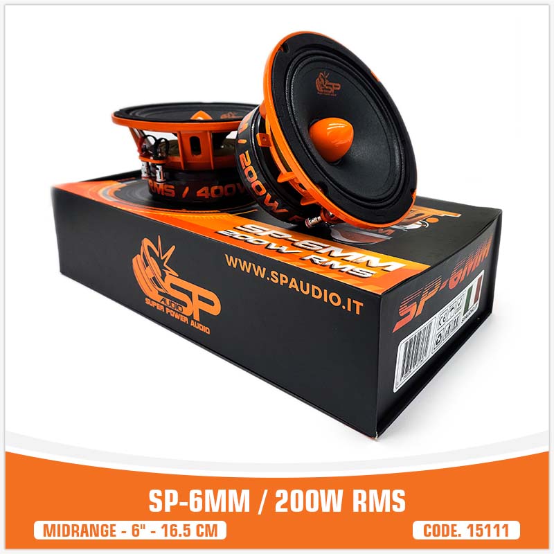 SP 6MM MIDRANGE ESTREMO 6,5"/16,5CM  200W RMS (PREZZO COPPIA)