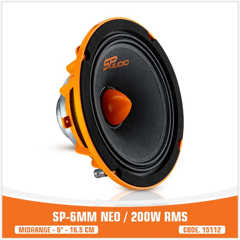 SP 6MM NEO MIDRANGE ESTREMO 6,5"/16,5CM MAGNETE NEODIMIO 200W RMS (PREZZO SINGOLO)