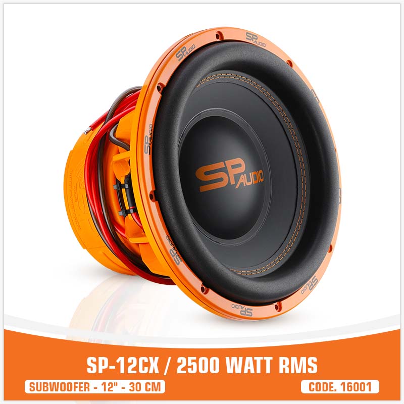 SP 12CX SUBWOOFER 12"/30CM 2500W RMS (UNIT PRICE)