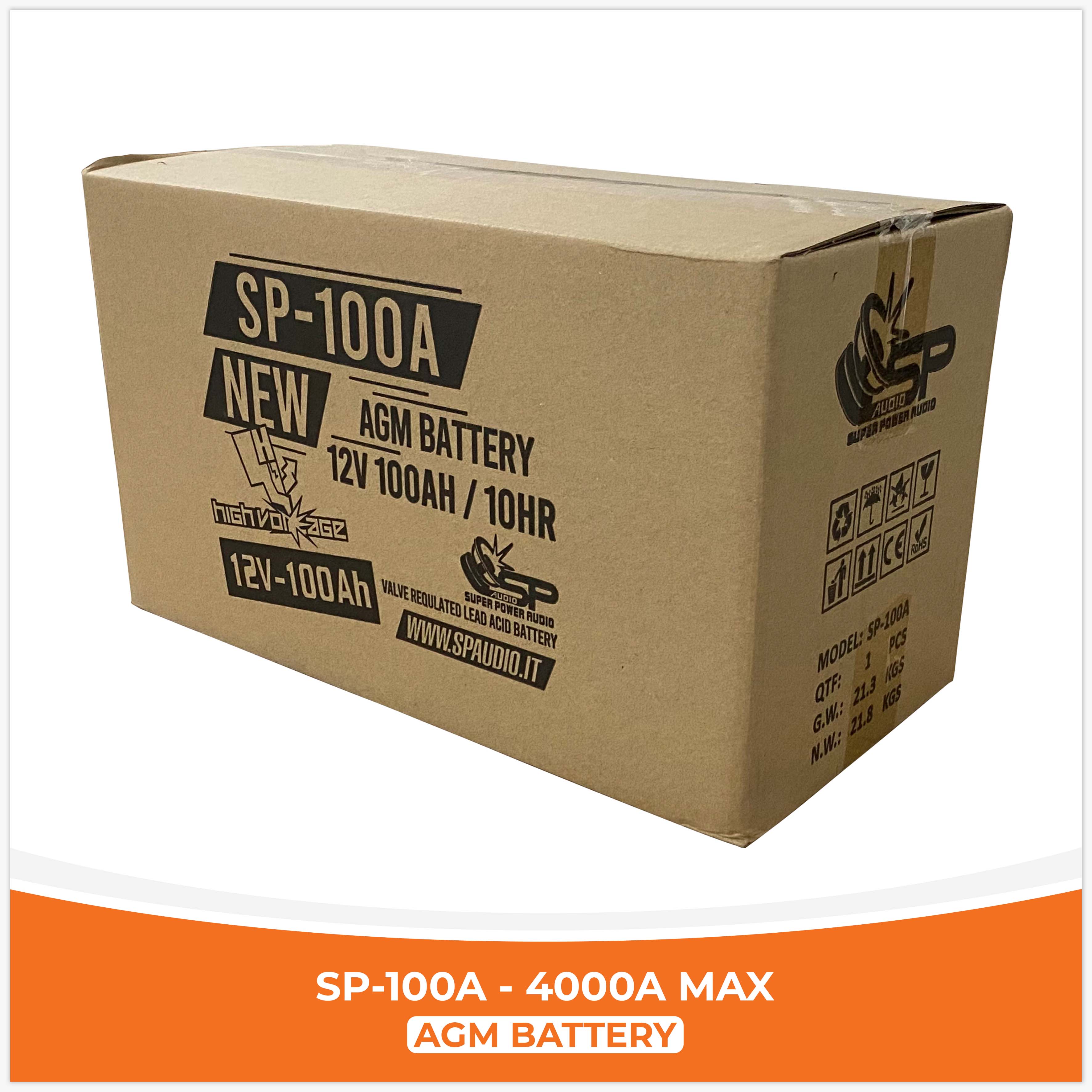SP 100A AGM BATTERY LONG LIFE SPL (UNIT PRICE)