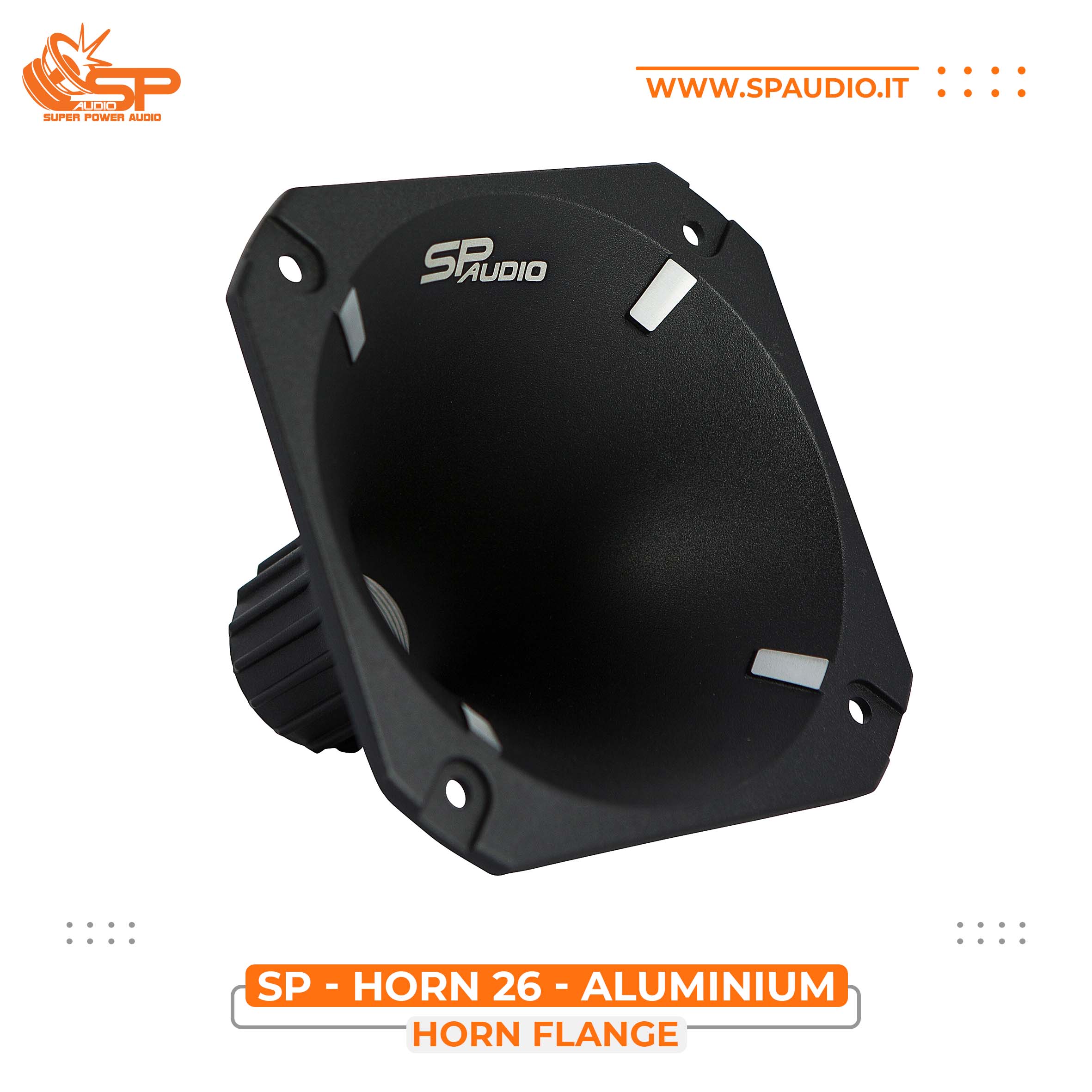 SP HORN 26 IN ALLUMINIO PER CONDUCENTE CON VITE (PREZZO UNITARIO)