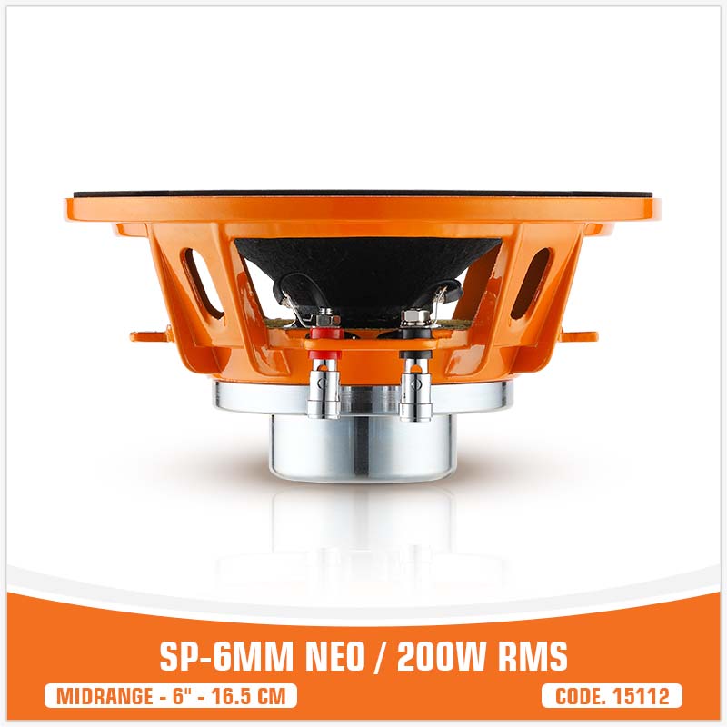 SP 6MM NEO MIDRANGE ESTREMO 6,5"/16,5CM MAGNETE NEODIMIO 200W RMS (PREZZO SINGOLO)