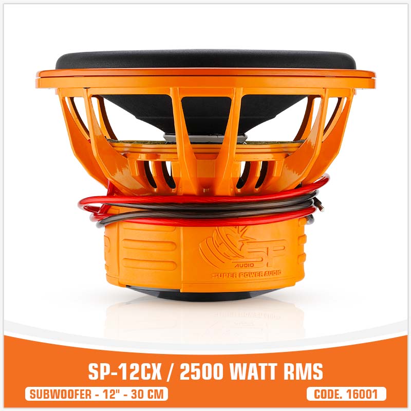 SP 12CX SUBWOOFER 12"/30CM 2500W RMS (UNIT PRICE)