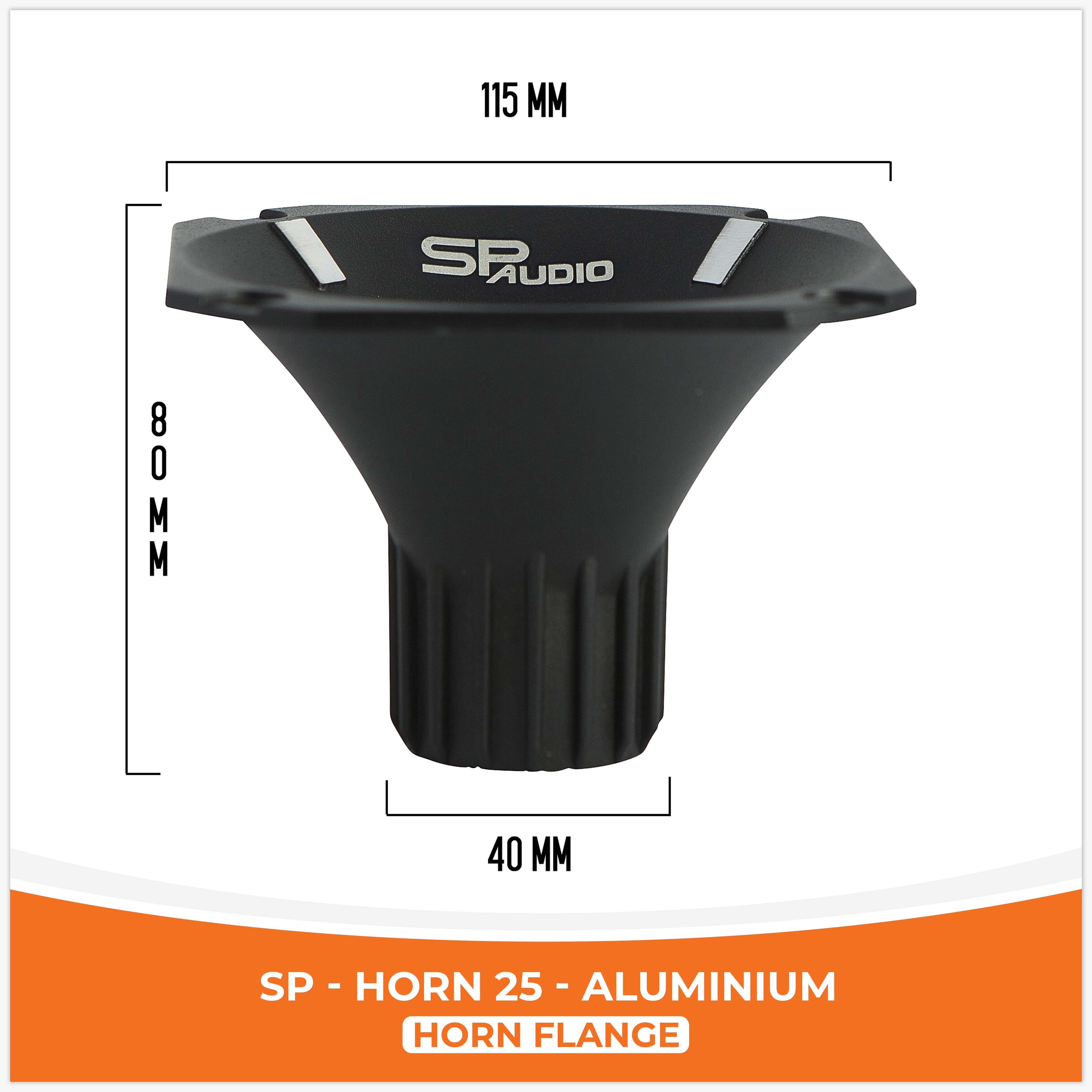 HORN SP 25 HORN IN ALLUMINIO PER DRIVER CON VITE (PREZZO UNITARIO)