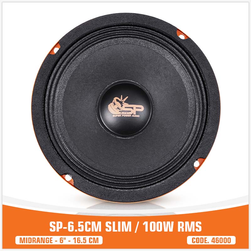 SP 6.5CM SLIM MIDRANGE SUPER BASSO 6,5"/16,5CM 100W RMS (PREZZO COPPIA)