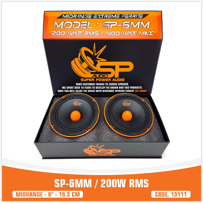 SP 6MM MIDRANGE ESTREMO 6,5"/16,5CM  200W RMS (PREZZO COPPIA)