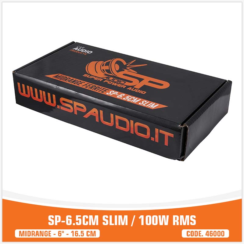 SP 6.5CM SLIM MIDRANGE SUPER BASSO 6,5"/16,5CM 100W RMS (PREZZO COPPIA)