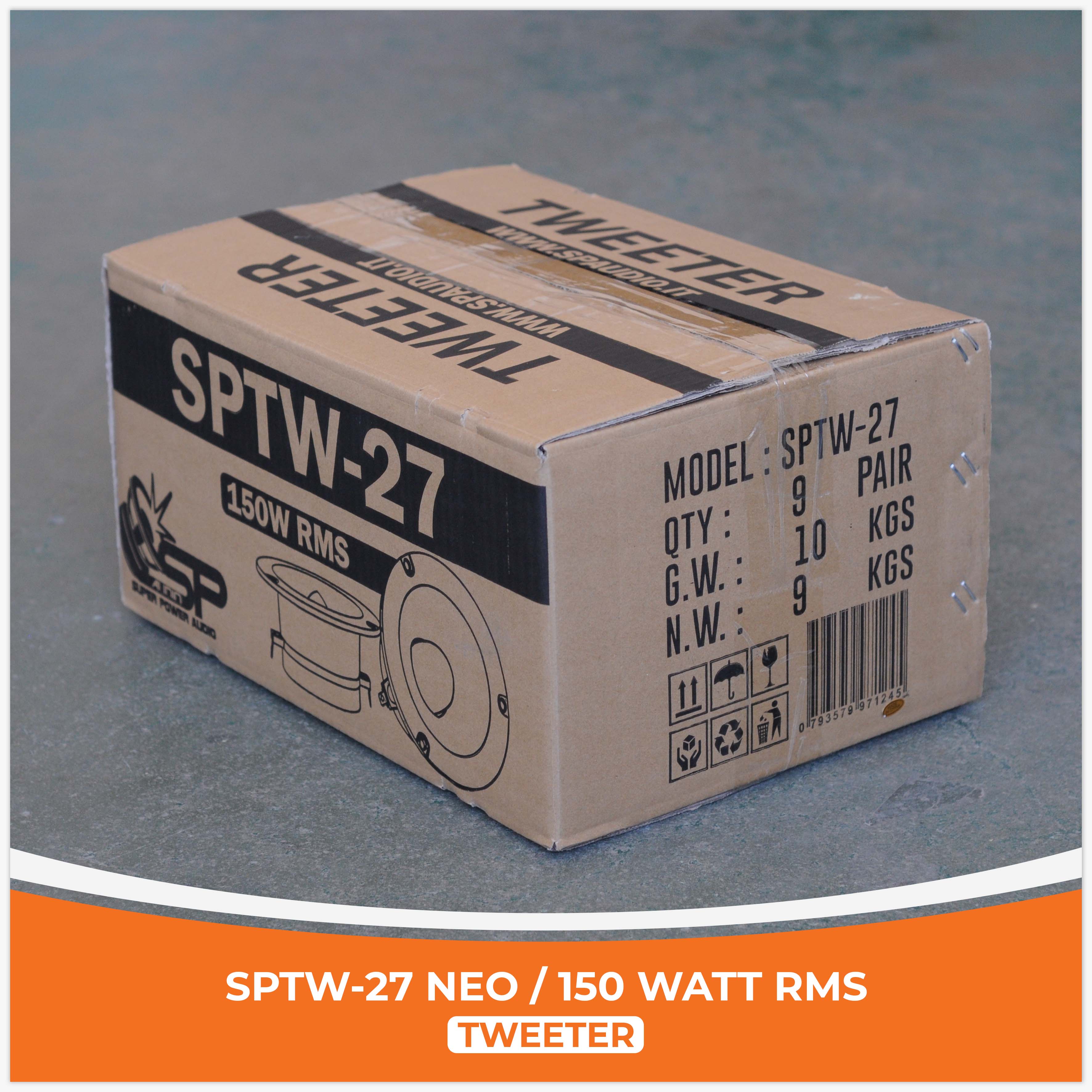 SP TW 27 BULLET TWEETER NEO MAGNET 150W RMS (PAIR PRICE)