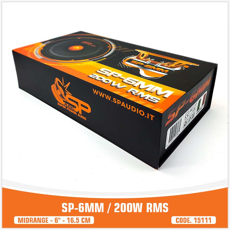 SP 6MM MIDRANGE ESTREMO 6,5"/16,5CM  200W RMS (PREZZO COPPIA)