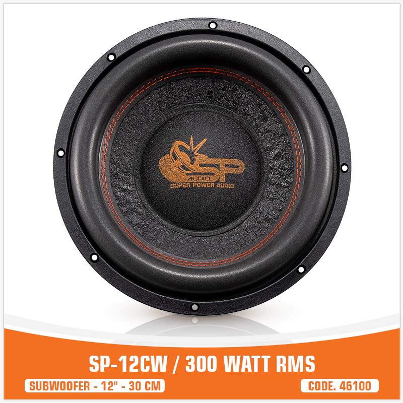 SP 12CW MIGLIOR PREZZO SUBWOOFER 12"/30CM 300WATT RMS (PREZZO UNITARIO)