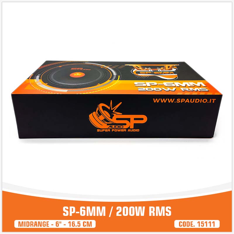 SP 6MM MIDRANGE ESTREMO 6,5"/16,5CM  200W RMS (PREZZO COPPIA)