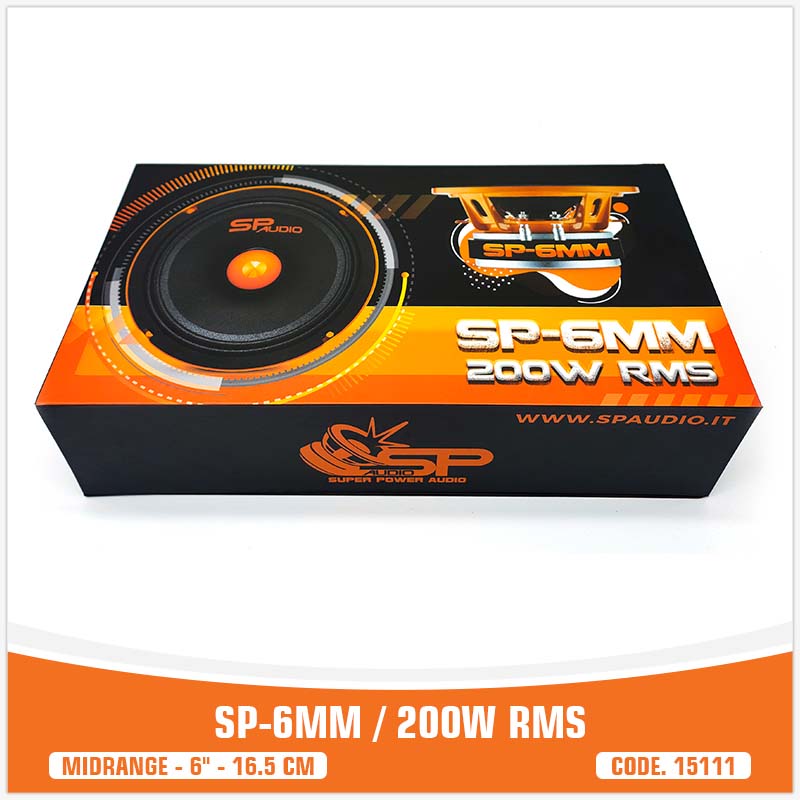 SP 6MM MIDRANGE ESTREMO 6,5"/16,5CM  200W RMS (PREZZO COPPIA)